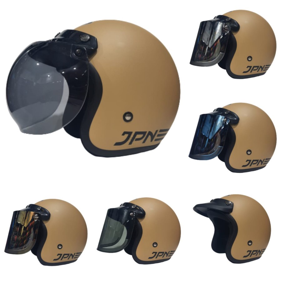 Helm Bogo JPN Retro Cappucino Doff