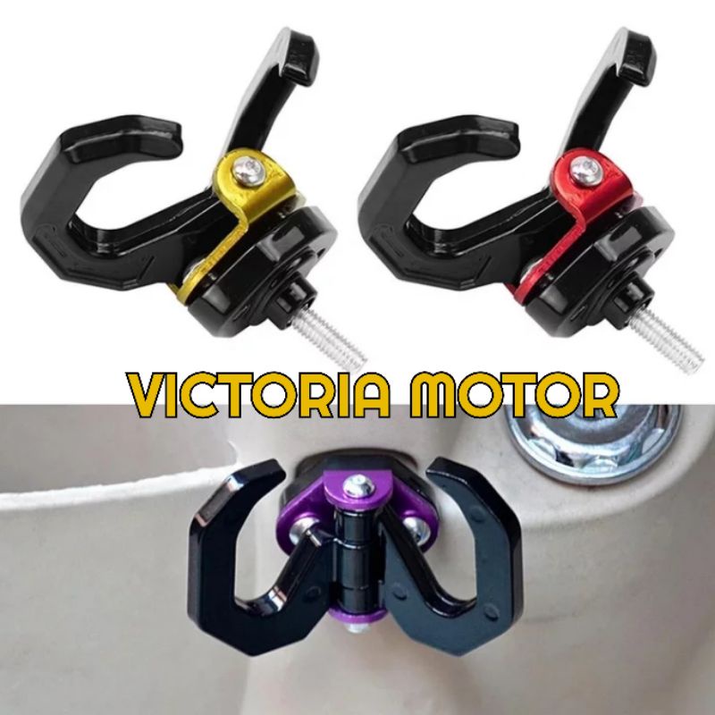 GANTUNGAN BARANG CAKAR 2 CABANG LIPAT GESER NMAX AEROX BEAT VARIO UNIVERSAL MOTOR