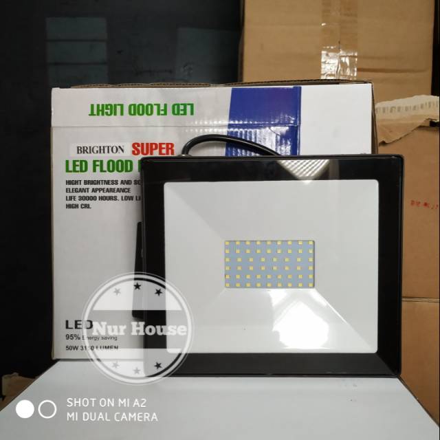 lampu sorot 50 watt led flood light 50 watt brighton lampu tembak lampu baner