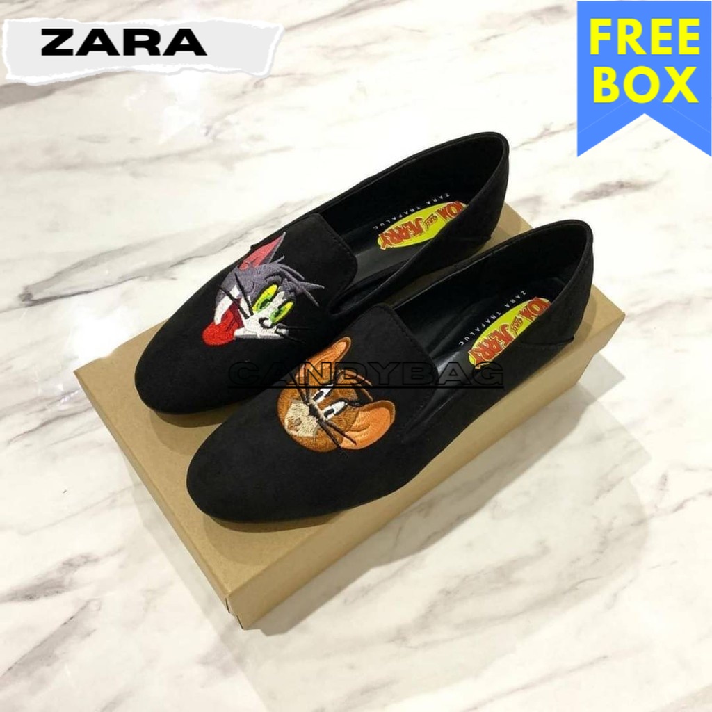 Flat Shoes Wanita - Zara Shoes Import Sepatu Flat 066