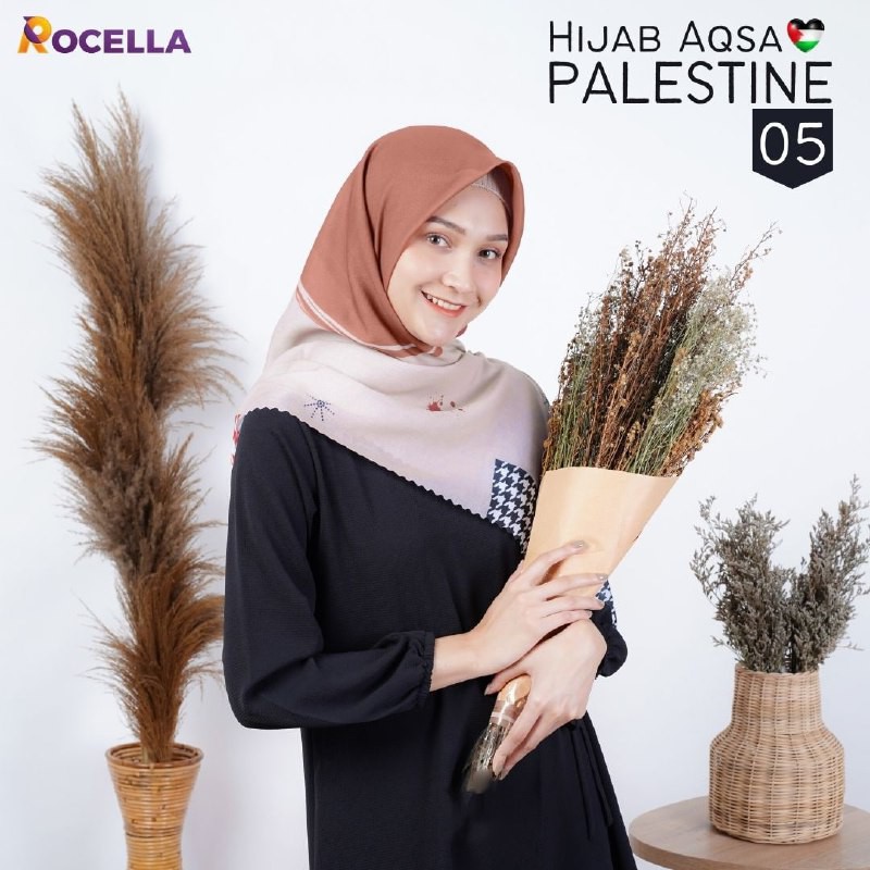 HIJAB AQSA PALESTINA - ROCELLA HIJAB PALESTINE - HIJAB MUSLIMAH