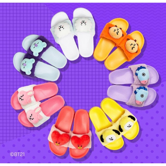 BT21 LINE STORE OFFICIAL MERCH SLIPPER SENDAL BT21 ASLI ...