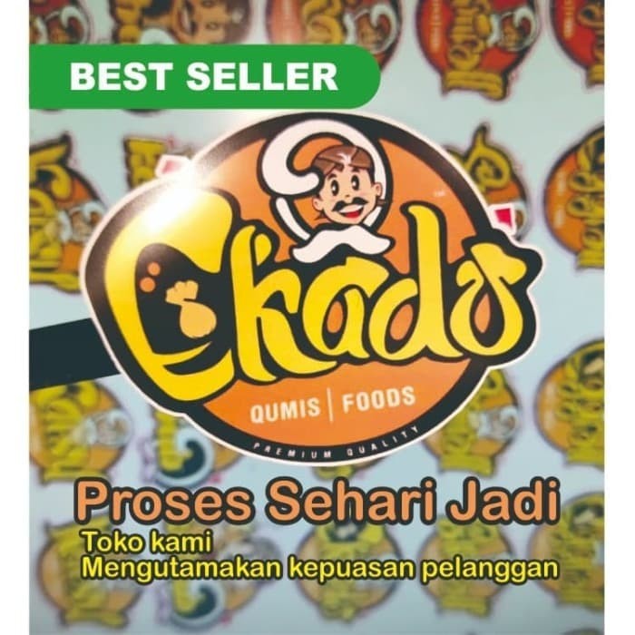 

Cetak sticker label kemasan/Sticker label makanan/Sudah di cutting