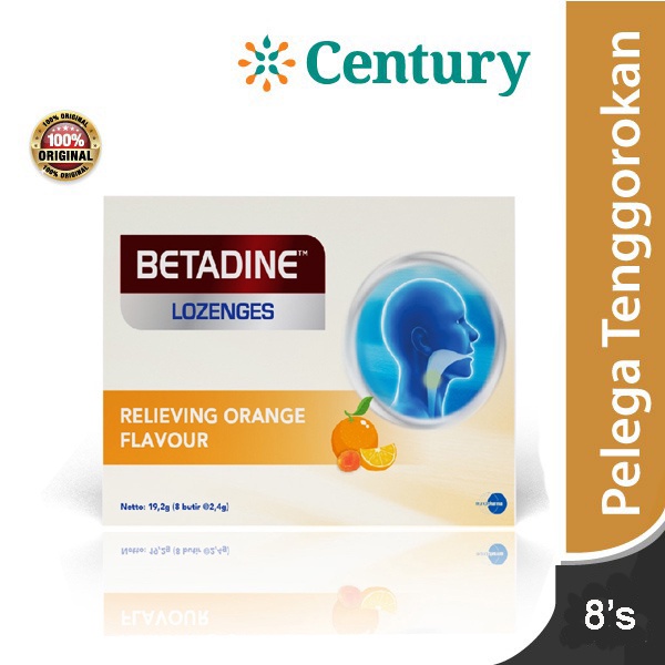 

Betadine Lozenges Orange 1 Box isi 8 Tab / Tenggorokan / Kesehatan Mulut /Radang Tenggorokan