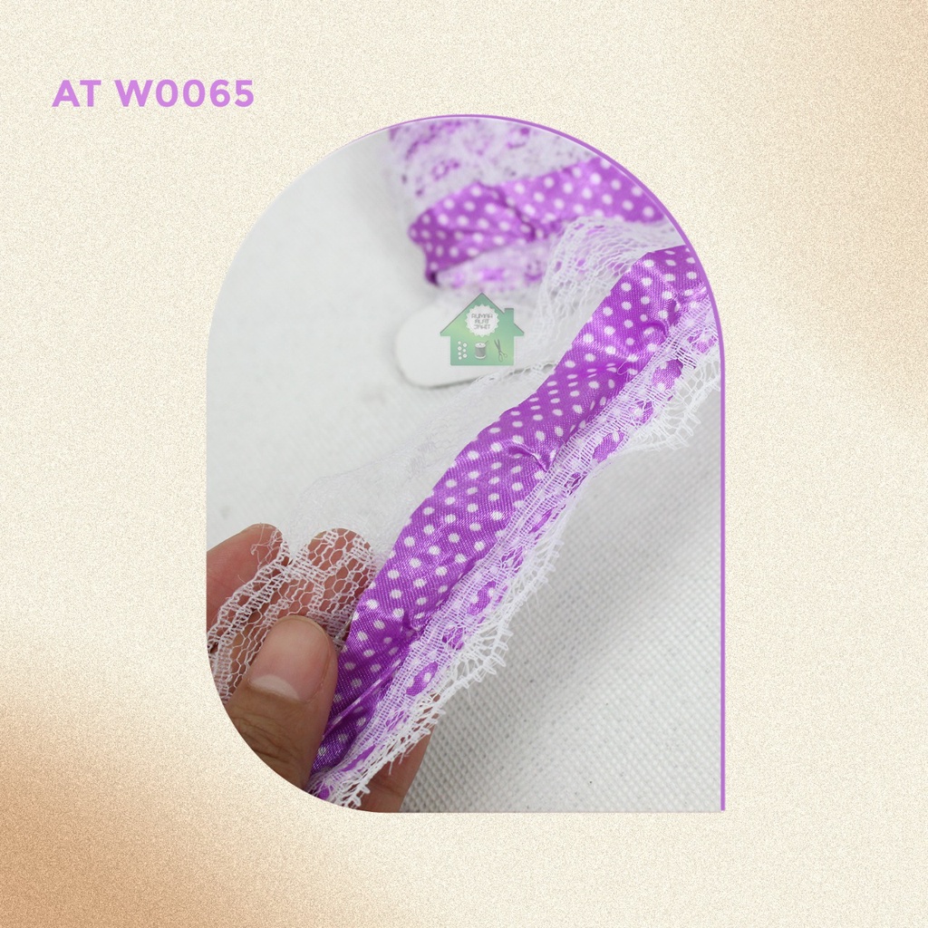 Renda Giper Bordir Baju / Rok Motif Polkadot ATW65