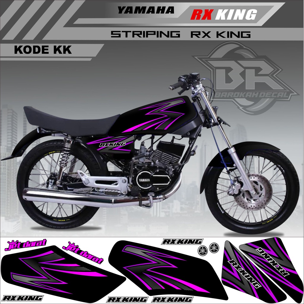 Sticker Rx King Variasi Stiker Lis Striping Rx King Kode KK