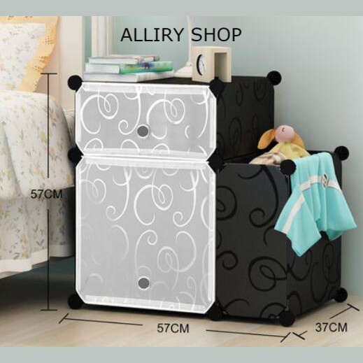 Lemari plastik Lemari baju/ lemari pakaian/ lemari plastik/lemari anak/bayi/estetik/lemari plastik c