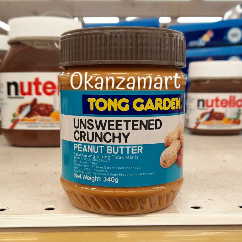 

Tong Garden Peanut Butter/Selai Kacang Unsweetened/Creamy/Crunchy 340gr