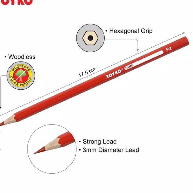 

♢ PENSIL WARNA 24 JOYKO PANJANG ❆