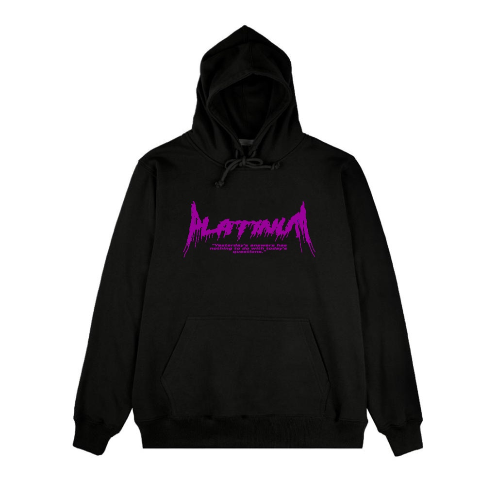 PLATINUM WORLD Hoodie Sweatshirt  Font Metal // Jaket Sweater Metal X Indie Premium