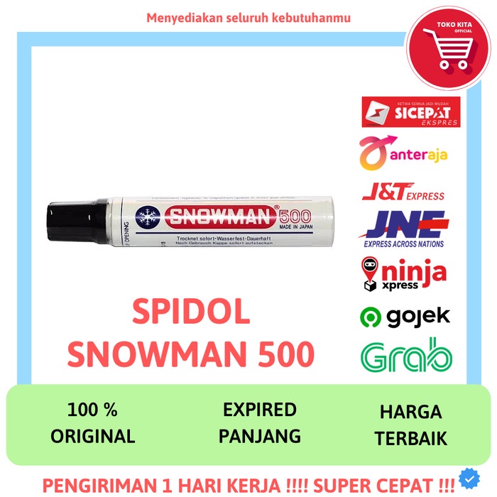 

Lucu Spidol Snowman Marker Hitam 500 Permanen Permanent Spidol Jumbo Besar Limited