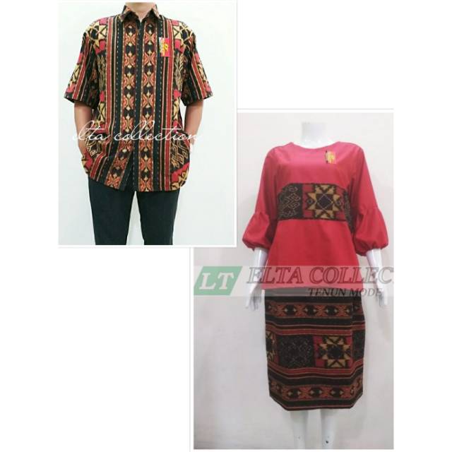 Couple tenun Jepara motif bintang