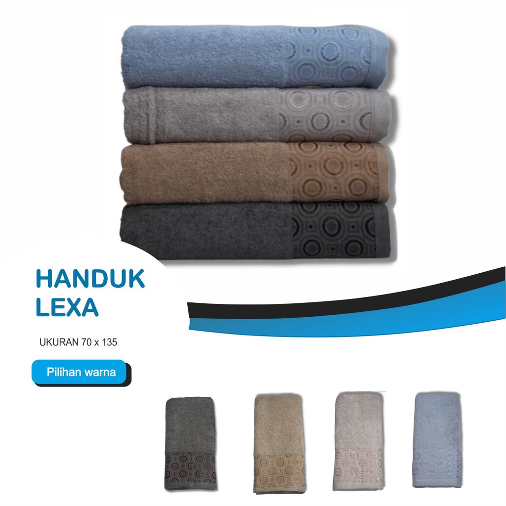 Handuk Mandi Cotton Ukuran 70 x 140cm Daya Serap Lebih Cepat