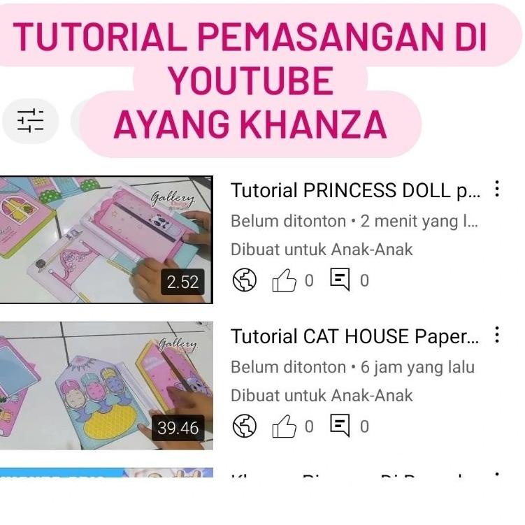 

[KODE PRODUK BQBUU5854] Quiet Book CAT HOUSE PAPER DOLL ANAK MAINAN EDUKASI