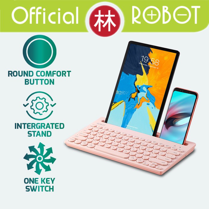 Robot KB10 Multi-Device Bluetooth &amp; 2.4G Wireless Keyboard 3 mode