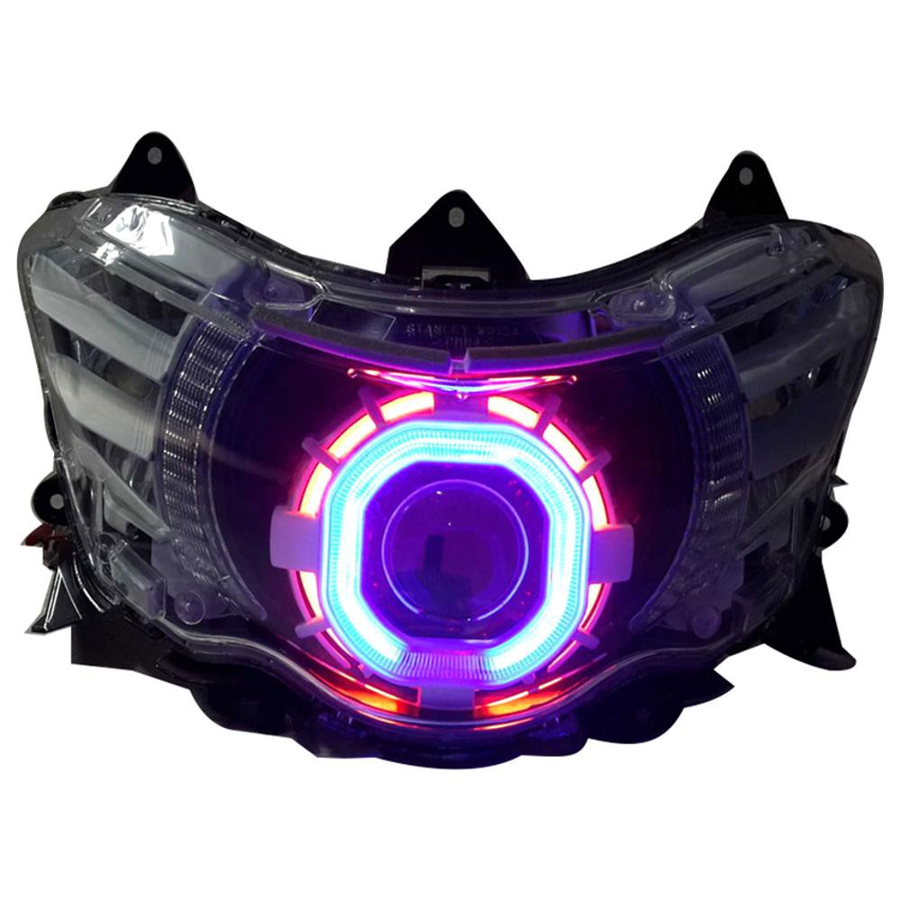 Paket Projector Led plus reflektor lampu depan motor Mio soul GT 125 - Led projie soul GT 125 - HR M