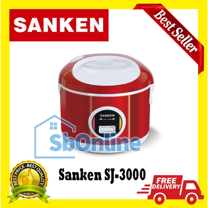 Sanken Rice Cooker 2L SJ-3000 Stainless Steel