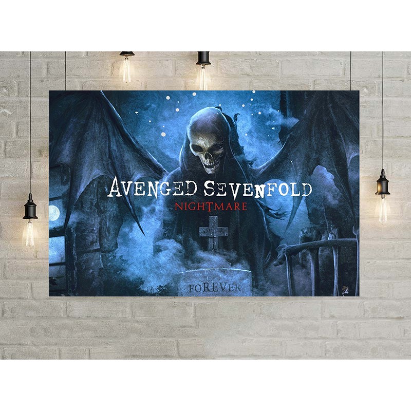 Poster Avenged Sevenfold Ukuran A3/Wall Decor Avenged Sevenfold/Poster Band Avenged Sevenfold