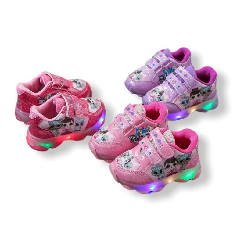 Sepatu lol import  anak lol Led  anak lampu surprise model terbaru BEST SELLER !! murah