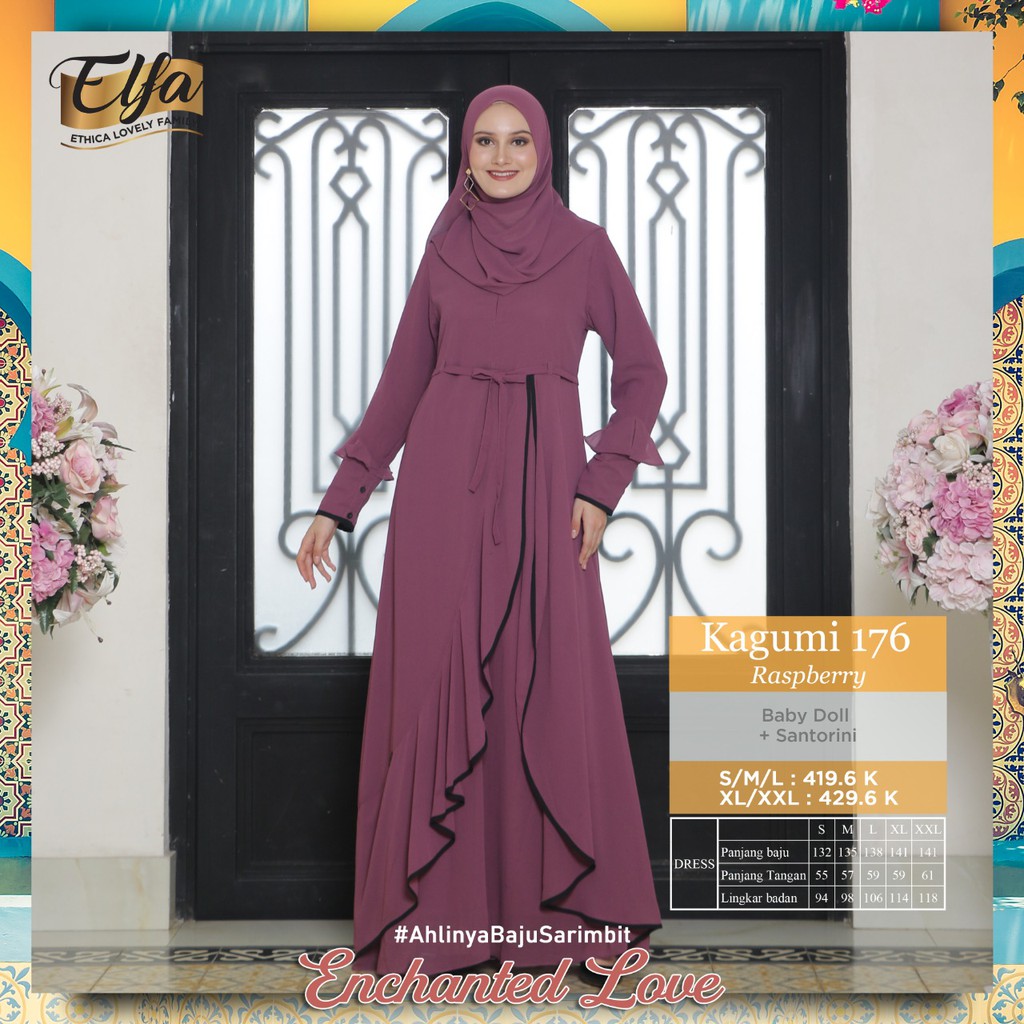 Baju Keluarga Sarimbit Gamis Dewasa Kagumi 176 Ethica Best Seller 2021