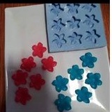 cetakan silikon puding coklat bunga kamboja