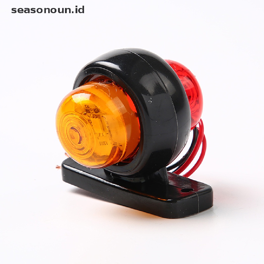 2 Pcs Lampu Samping LED 12V / 24V Untuk Truk SUV