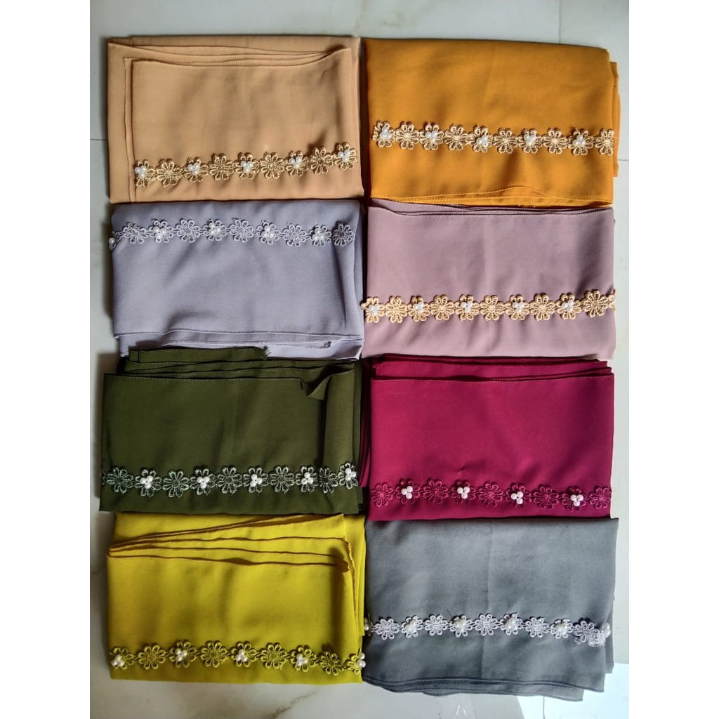 Alny Hijab - Pashmina Payet Mutiara Diamond / Pashmina Payet Tali