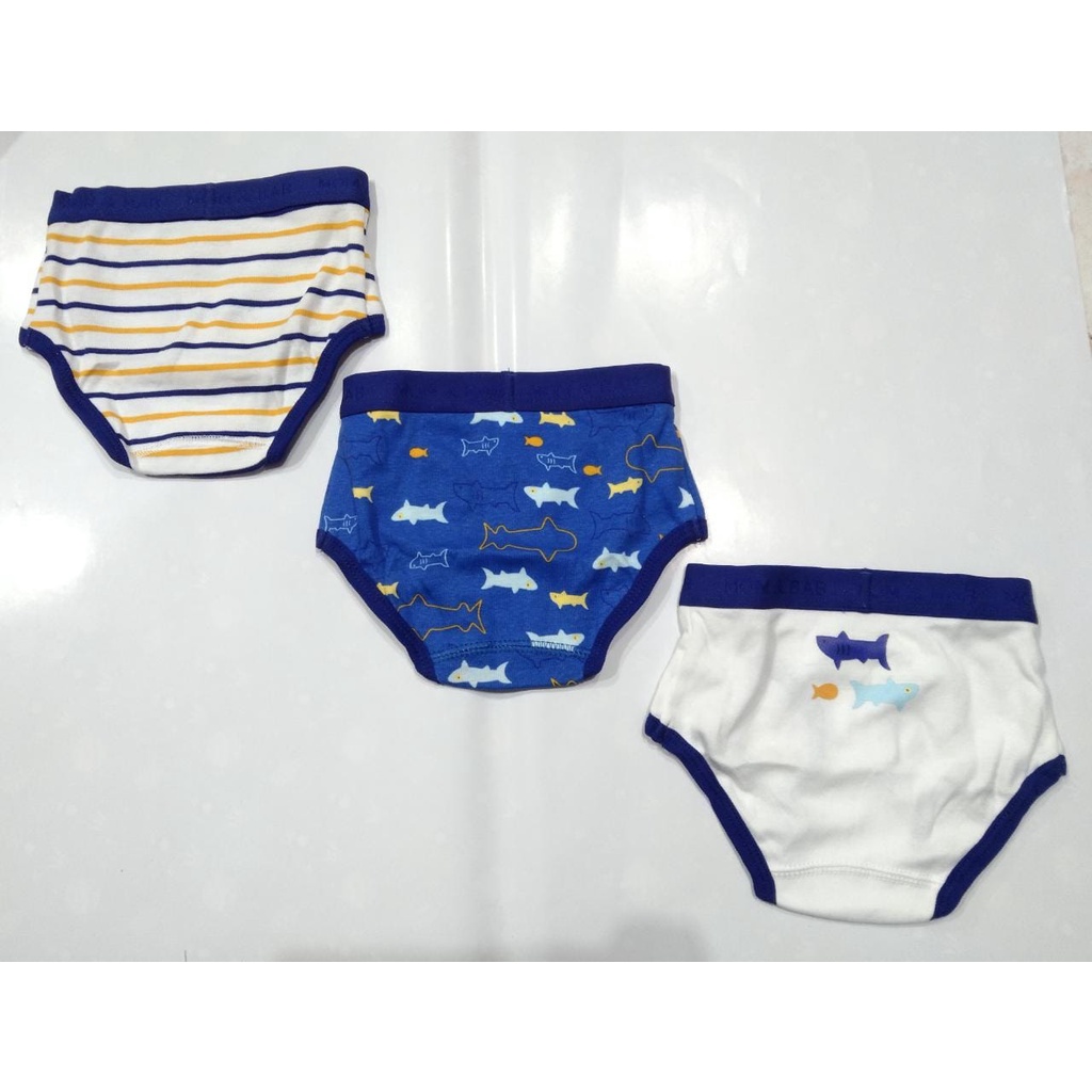 CELANA DALAM ANAK MOM&amp;BAB PANTIES BEAR HERO BLUE SHARK