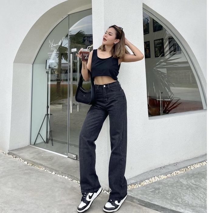 Recomended.. celana jeans wanita//celana panjang wanita// KULOT LIPAT#Viral2022