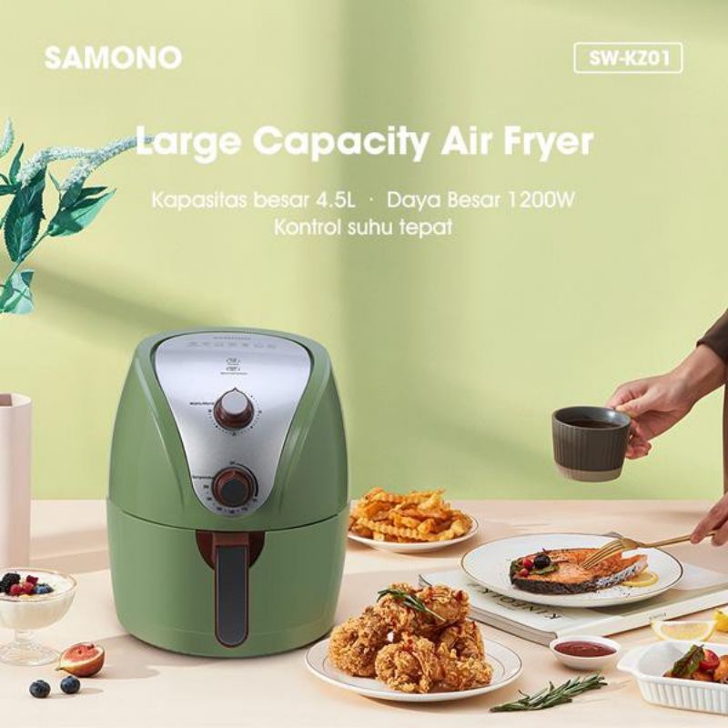 Samono SW-KZ01 Air Fryer 4.5L Mesin Penggorenan Tanpa Minyak