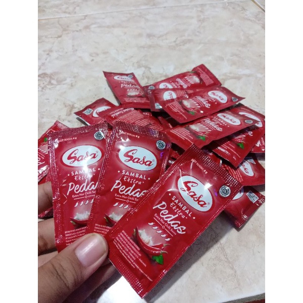 

Saos Sasa Extra pedas (dapet 12 pcs)