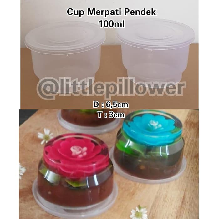 Unik Gelas puding cup puding merpati pendek 100ml cup ice cream jelly selai Murah
