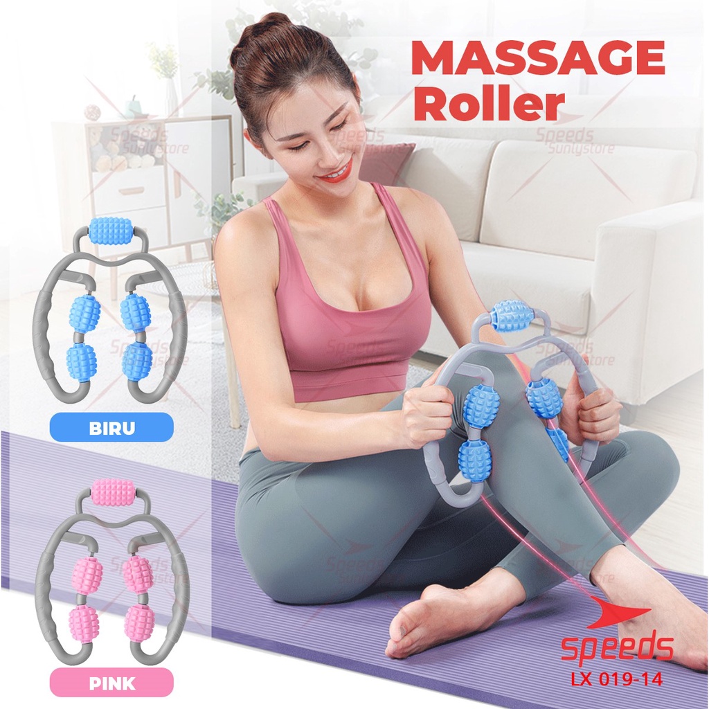 SPEEDS Alat Pijat Tongkat Pijat Massage Ball Roller Alat Pijat Manual Betis Kaki Bola Duri Alat