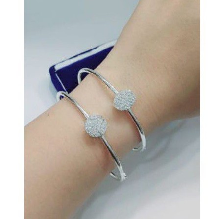 gelang bangle single mp S925 / perhiasan perak 925 berlapis emas