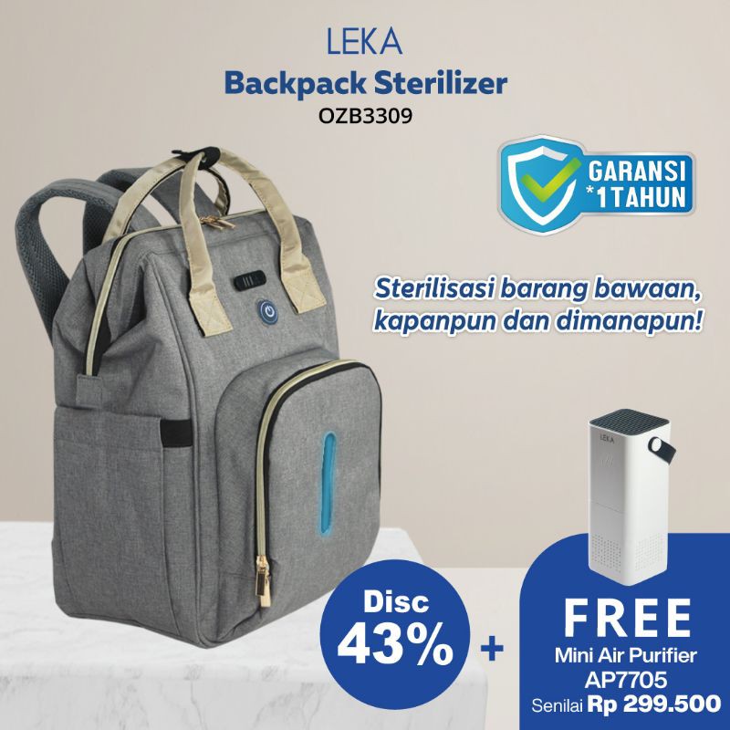 LEKA Bag Sterilizer - Tas Travel Sterilisasi Ozon Box Ozone Steril