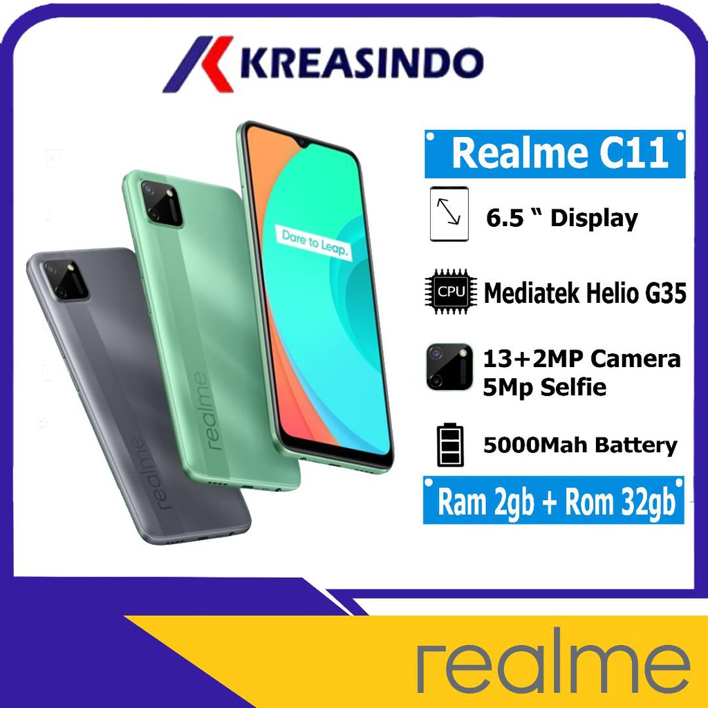 Realme C11 2/32 3/32 Ram 2GB 3GB Internal 32GB Garansi