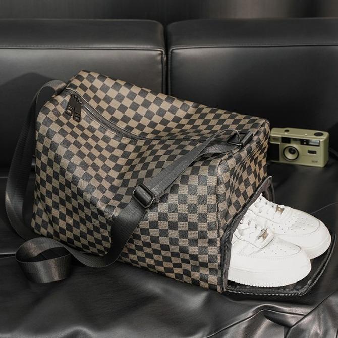 TRAVEL BAG Tas Travel Kulit Tas Gym Kulit Travel Bag Kulit Omega Monogram