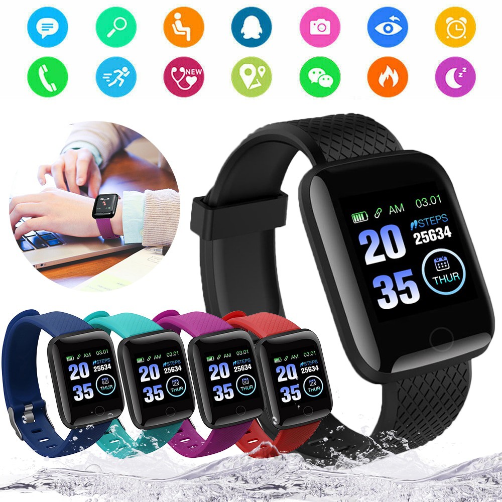 Smartwatch 116 Plus Jam Tangan Sport Jam Tangan Pintar Jam Sport Smart Bracelet