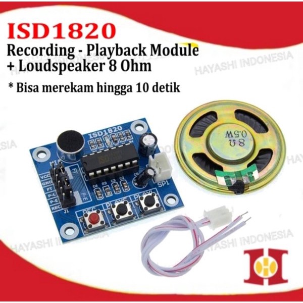 ISD1820 Sound Voice Recorder Playback Perekam Pemutar Suara Es Krim