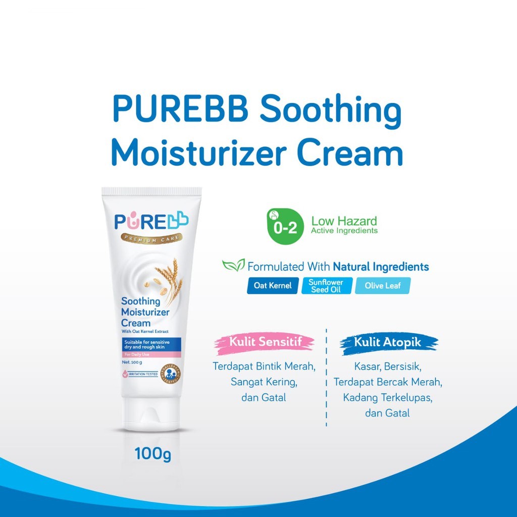 PUREBB Soothing Moisturizer Cream 100gr