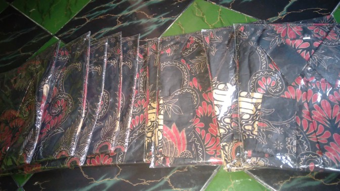 Kemeja Batik Pria Lengan Panjang M L Xl Xxl