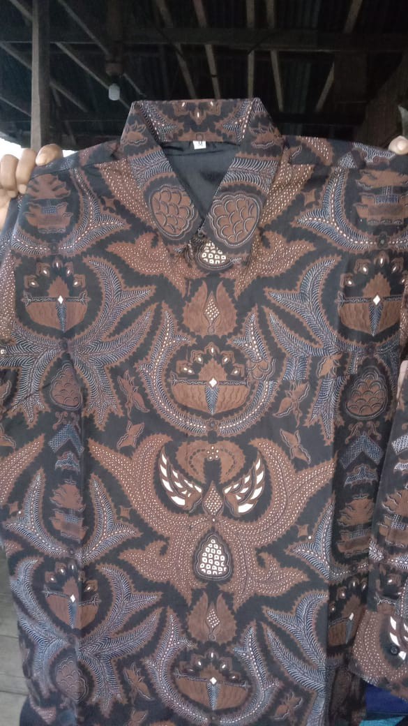 [full Furing] Kemeja Batik Pria Lengan Panjang Pradhifta Bahan Katun Sragenan By Kanaya