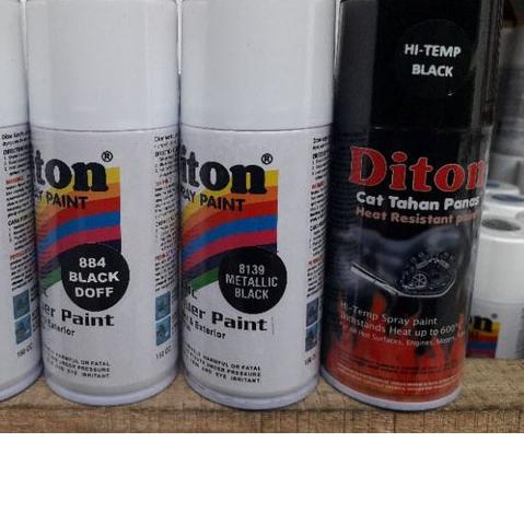 ❂ 300cc pilok pilox diton Putih Silver Hitam dop dof metalik Hitam Kilap Black Hi Temp Anti Panas ◙