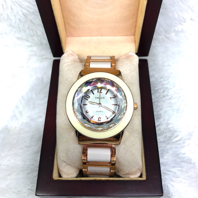 Smash Rantai Gold Sparkling Diamond Jam Tangan Wanita Elegant Shopee Indonesia