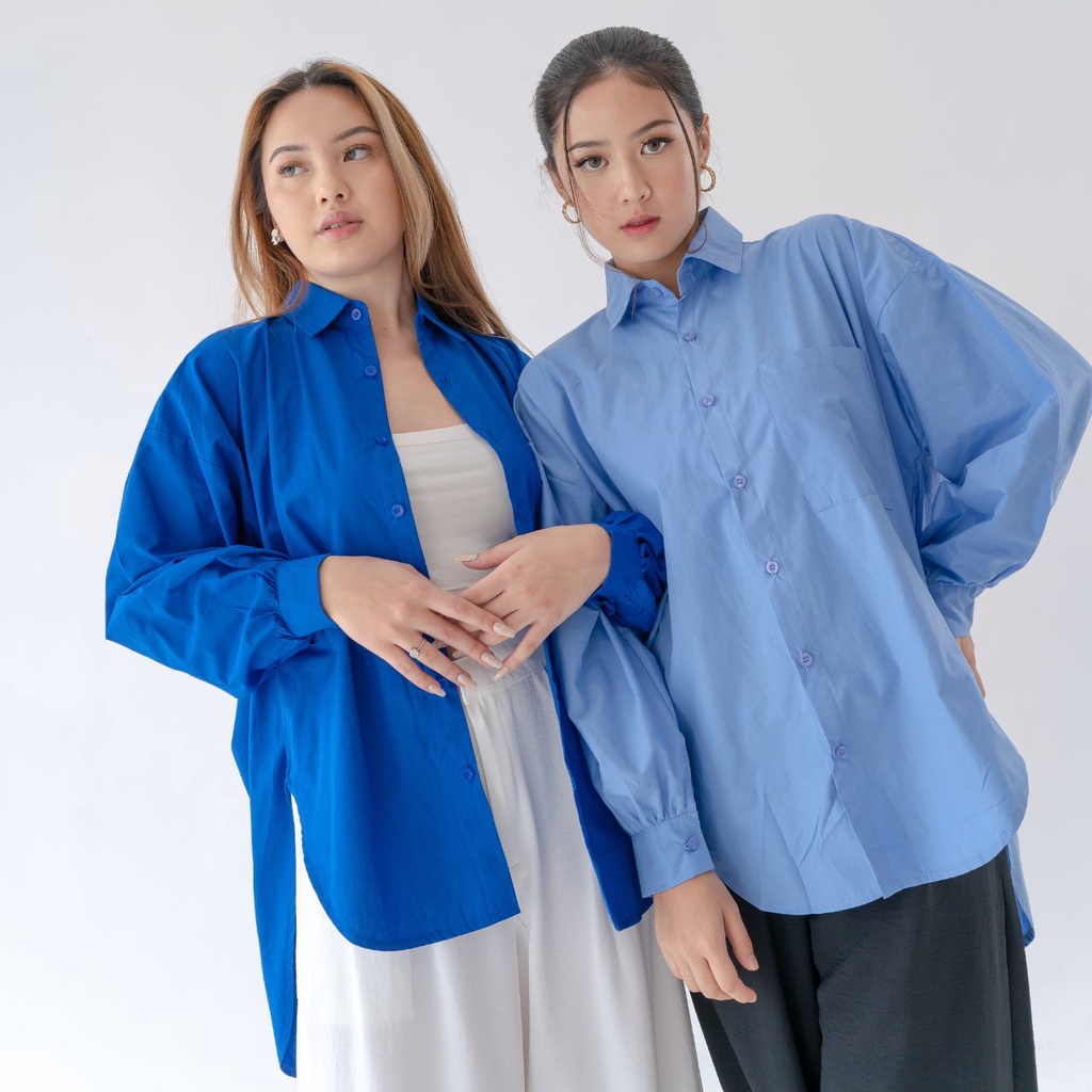 AIJO - Keysha Shirt - Kemeja Poplin Wanita