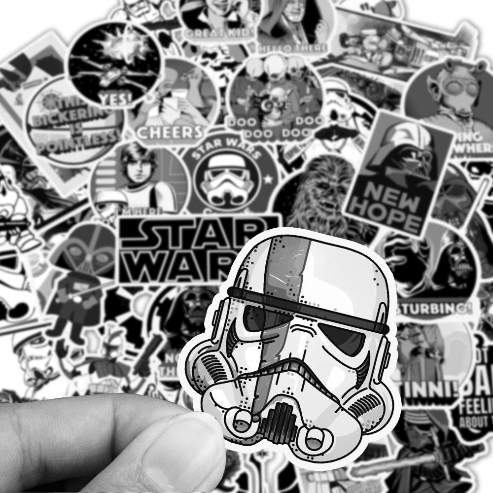 Lanfy Stiker Graffiti Star Wars Multifungsi Bahan PVC Anti Air Untuk Mobil / Gitar / Notebook