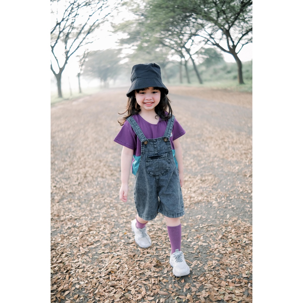 Carva Overall anak perempuan jeans baju kodok anak overall cewe cowo jeans denim original realpict