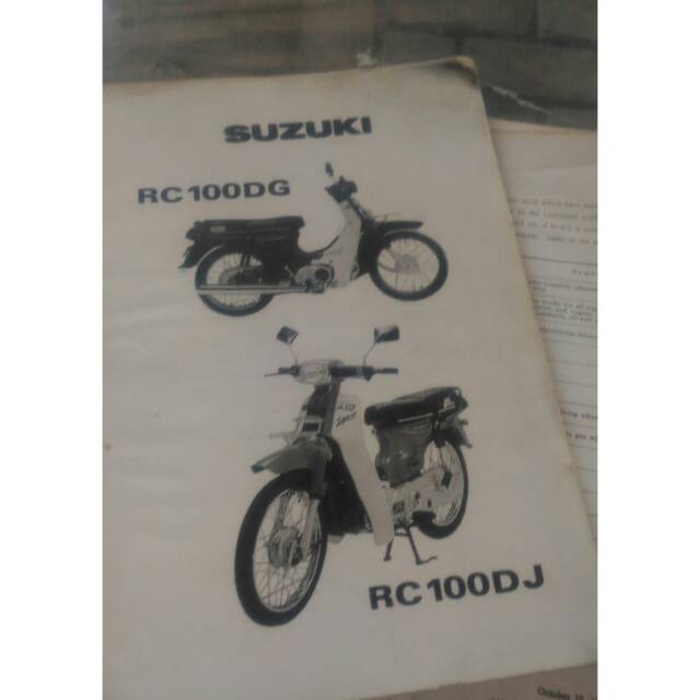 Buku part list suzuki rc100 dk bravo