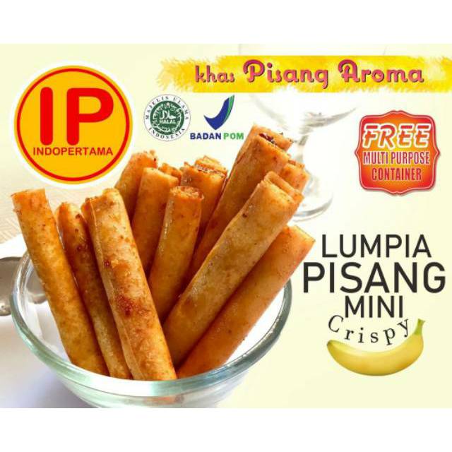 Lumpia Pisang Aroma IP Indopertama 500 Gram