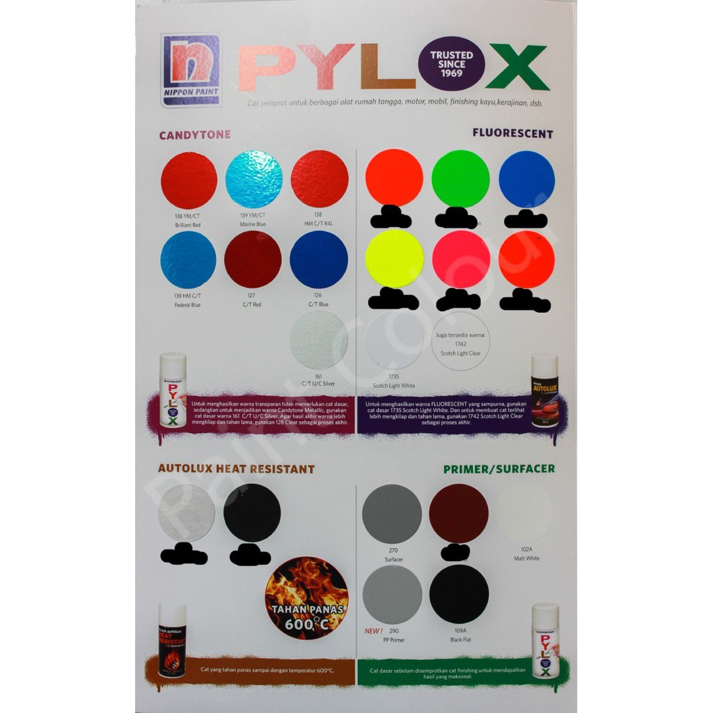 Pylox 109 Black Semprot/Pylox/Motor/Helm